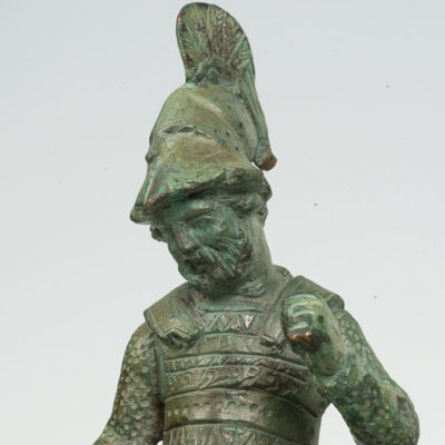 Bronze figurine of a general and liver diviner. From the sanctuary of Zeus at Dodona. About 300 BC (Χ 16727).