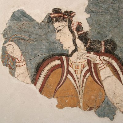 The ''Mycenaean Lady'' fresco. Acropolis of Mycenae, Cult Centre. 13th c. BC. 