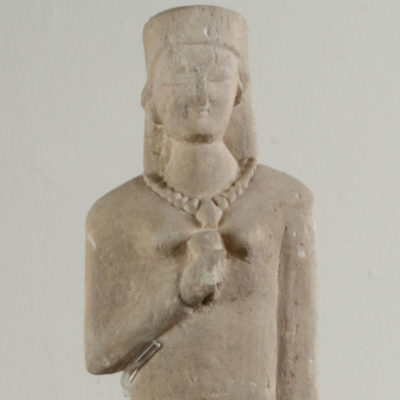 Statuette of a standing female figure holding a flower in her right hand (11974)