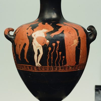 Attic red-figure hydria.  From Euboea. By the Hippolytus Painter. 374-350 B.C. 
(A 1424).