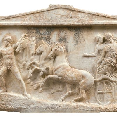 1783
Marble votive relief, found in Neon Phaleron, Attica
ca. 410 BC.