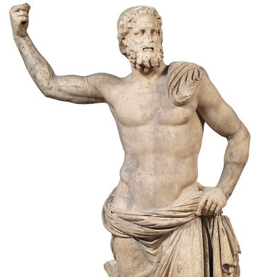 Marble statue of Poseidon, from Melos, Cyclades
125-100 BC.