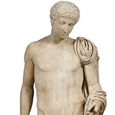 Mαρμάρινο άγαλμα του Eρμή, από το Aίγιο (Πελοπόννησος) Έργο της εποχής του Aυγούστου (27 π.X.-14 μ.X.) (241)