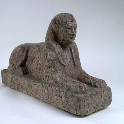Sphinx. Pink granite. Late period. Dynasty XXX (380-343 BC). 