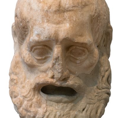 Marble theatre mask
300-250 BC.