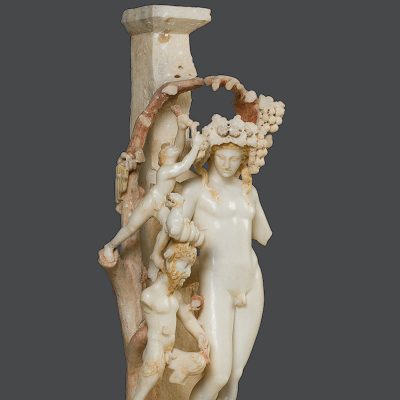 Marble table support with a Dionysiac motif, of unknown provenance 
AD 170-180