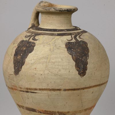 Large jug with painted grape decoration. Akroteri, Thera, 16th cent. BC. 
