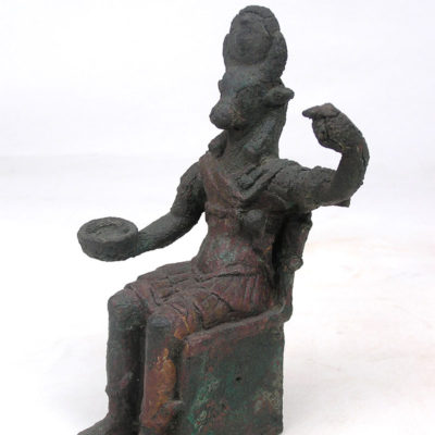Bronze statue of god Apis, as Roman emperor. Roman period (30 BC-395 AD).