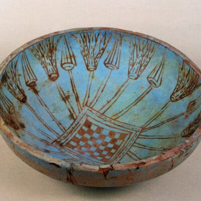 Funerary bowl with painted decoration. Middle Kingdom. Dynasty XII (1994-1782 BC).