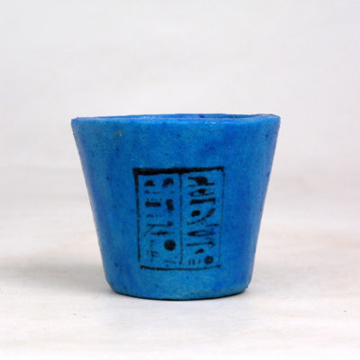Cup of the queen-priestess Nesikhonsu. Faience. Third Intermediate Period. Dynasty XXI (1070-945 BC). 