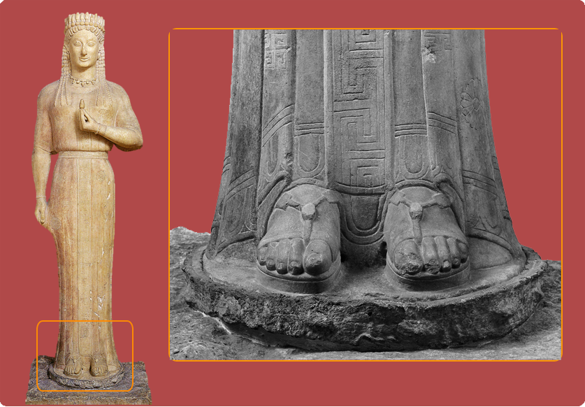 thief Pile of Parana River Χνάρια γυναικείων σανδαλιών… – Eθνικό Αρχαιολογικό Μουσείο