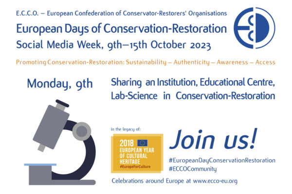 European Days of Conservation-Restoration of Cultural Heritage 2023